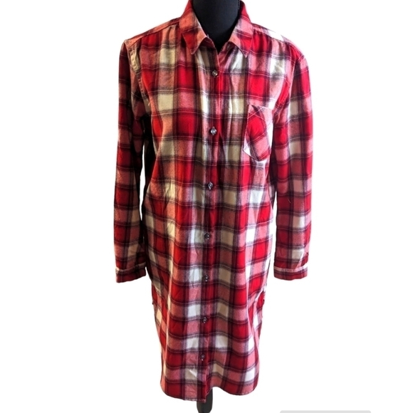 Scotch and soda plaid shirt dress or tunic.  Size 1. US 6 in great condition - Picture 1 of 7